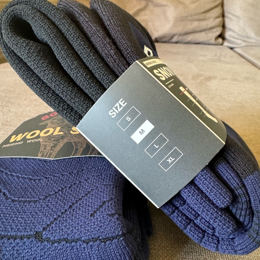GoldArmor Merino Wool Socks 2pair Size M - Picture 4 of 5